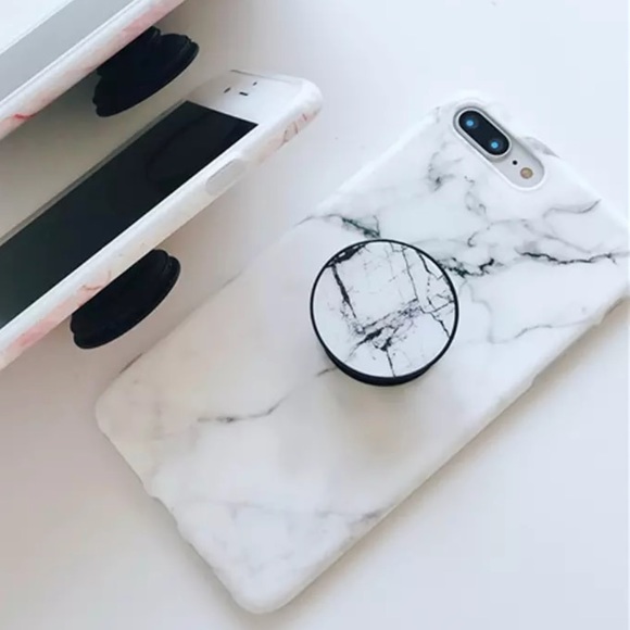LAST 1! iPhone XR White Marble Grip Phone Case - Picture 2 of 4